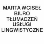 LOGO - MARTA WCISEŁ-BIURO TŁUMACZEŃ-USŁUGI LINGWISTYCZNE